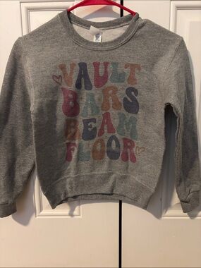Kids Gray Crewneck Sweatshirt Multicolor Retro ‘Vault Bars Beam Floors’
